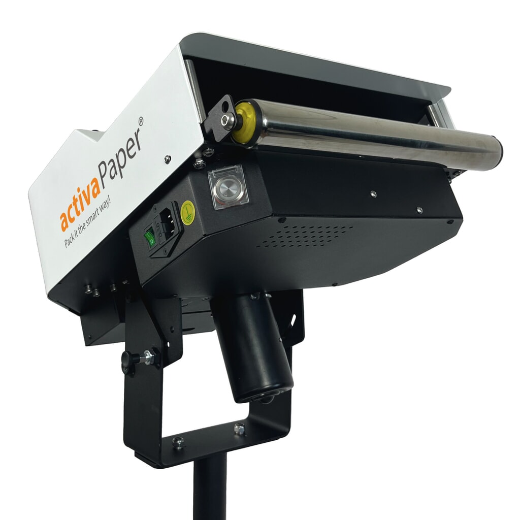 Produktabbildung Nr. 6: activaPaper® Papierpolstermaschine PA4000 für effiziente Serienverpackung, elektrisch, Pedal/Display, fahrbares Kreuz-Gestell, Faltpack von 50g² bis 70g²/Rolle bis 70g²