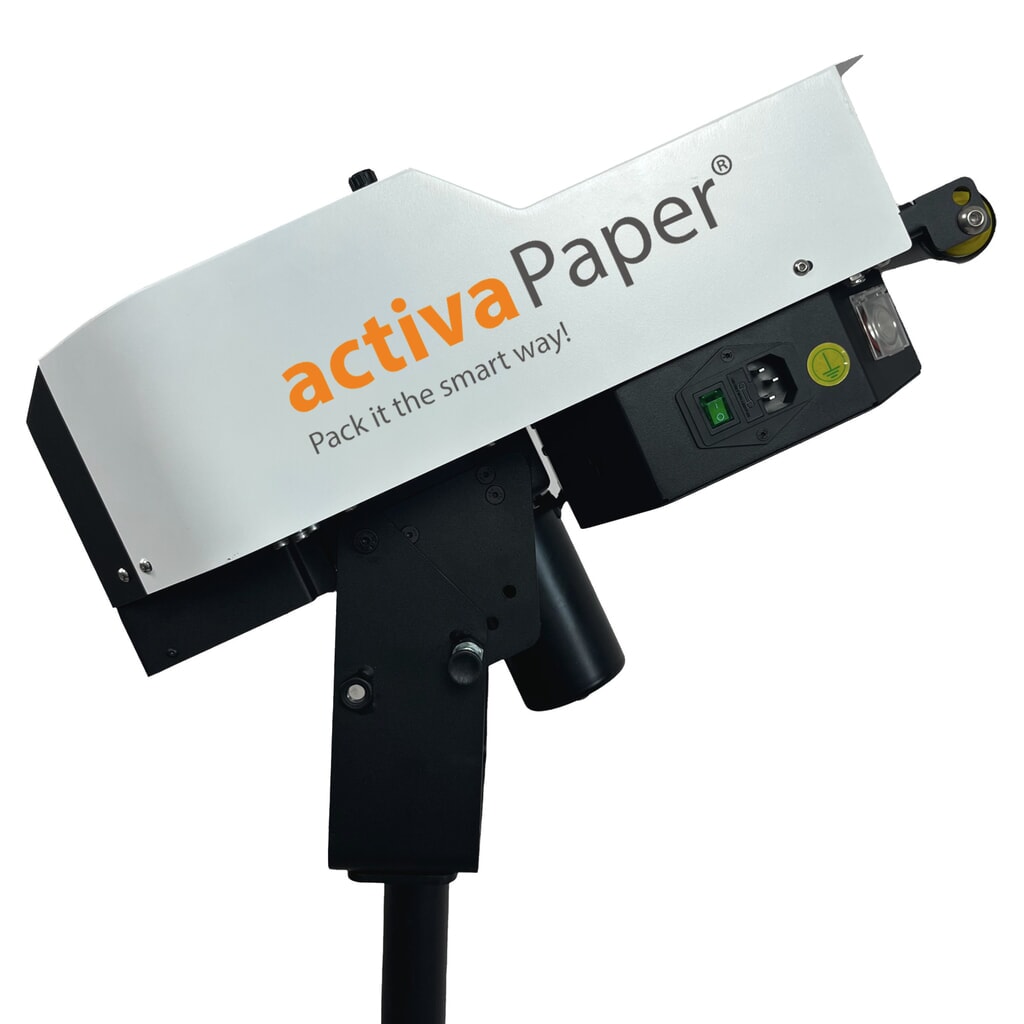 Produktabbildung Nr. 9: activaPaper® Papierpolstermaschine PA4000 für effiziente Serienverpackung, elektrisch, Pedal/Display, fahrbares Kreuz-Gestell, Faltpack von 50g² bis 70g²/Rolle bis 70g²