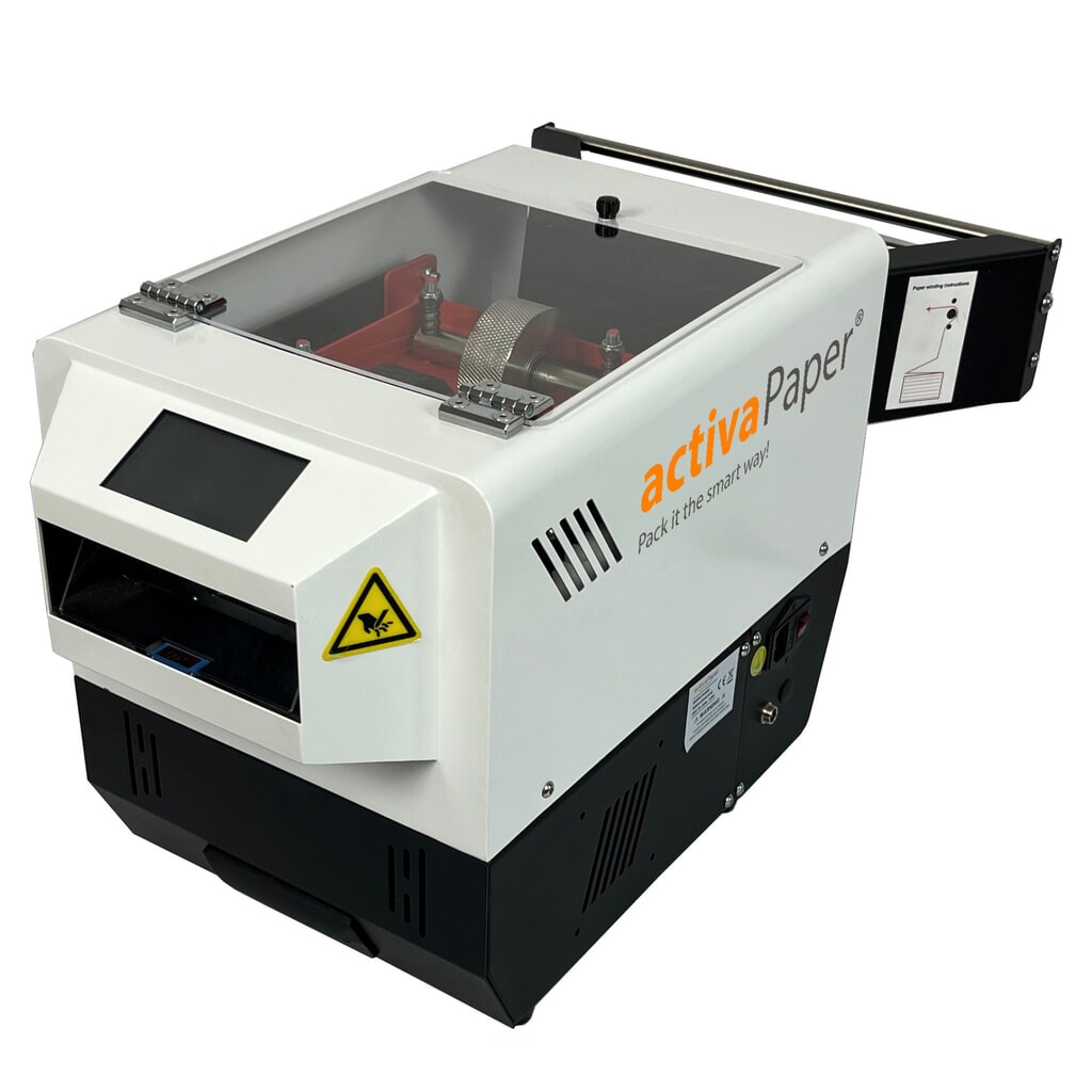 activaPaper® Papierpolstermaschine PA4600 für kleine bis mittlere Versandstationen, elektrisch, Pedal/Display, Faltpack von 50g² bis 70g² Produktabbildung Nr. 3: activaPaper® Papierpolstermaschine PA4600 für kleine bis mittlere Versandstationen, elektrisch, Pedal/Display, Faltpack von 50g² bis 70g²