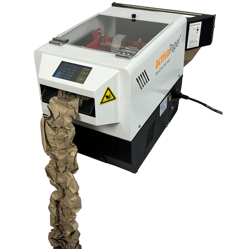 Produktabbildung Nr. 3: activaPaper® Papierpolstermaschine PA4600 für kleine bis mittlere Versandstationen, elektrisch, Pedal/Display, Faltpack von 50g² bis 70g²
