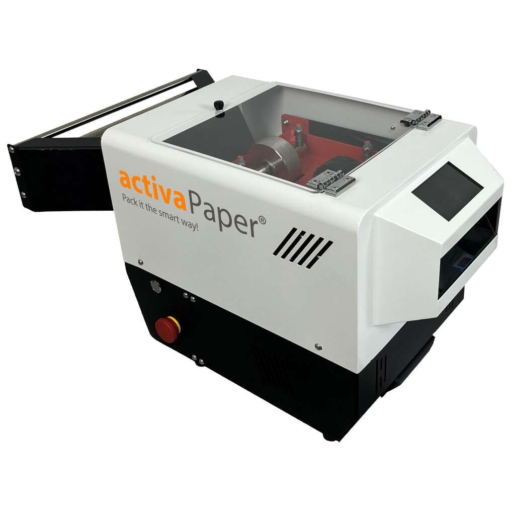 activaPaper® Papierpolstermaschine PA4600 für kleine bis mittlere Versandstationen, elektrisch, Pedal/Display, Faltpack von 50g² bis 70g² Produktabbildung Nr. 5: activaPaper® Papierpolstermaschine PA4600 für kleine bis mittlere Versandstationen, elektrisch, Pedal/Display, Faltpack von 50g² bis 70g²