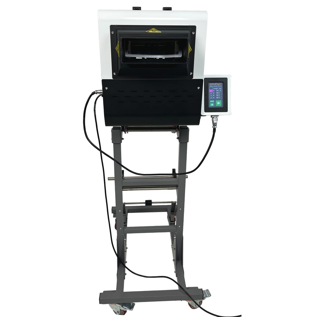 activaPaper® Papierpolstermaschine PA5000 für wechselnde Verpackungssituationen, elektrisch, Pedal/Touchscreen, Menge und Länge variabel einstellbar, Rolle von 70g² bis 120g² Produktabbildung Nr. 4: activaPaper® Papierpolstermaschine PA5000 für wechselnde Verpackungssituationen, elektrisch, Pedal/Touchscreen, Menge und Länge variabel einstellbar, Rolle von 70g² bis 120g²