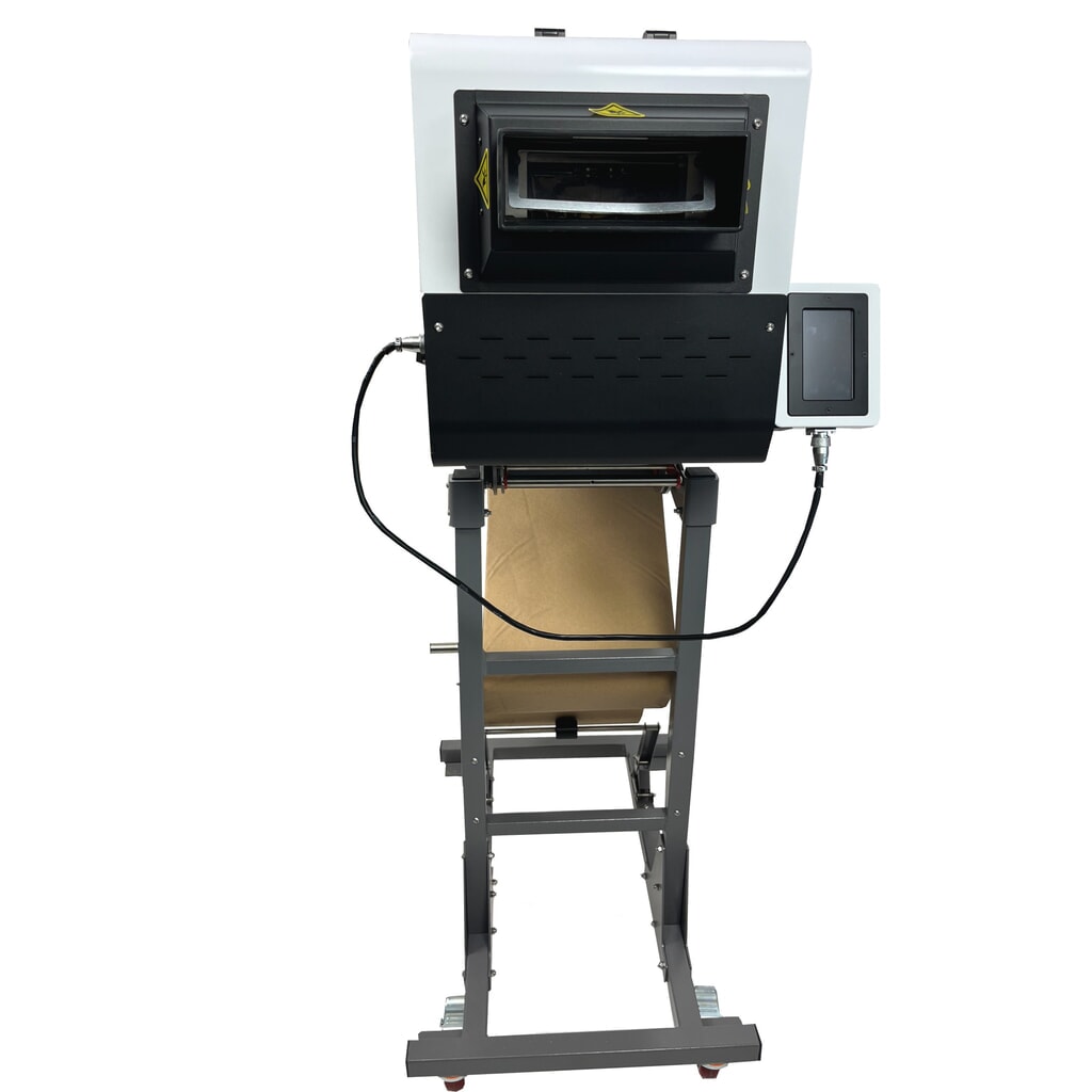 Produktabbildung Nr. 8: activaPaper® Papierpolstermaschine PA5000 für wechselnde Verpackungssituationen, elektrisch, Pedal/Touchscreen, Menge und Länge variabel einstellbar, Rolle von 70g² bis 120g²
