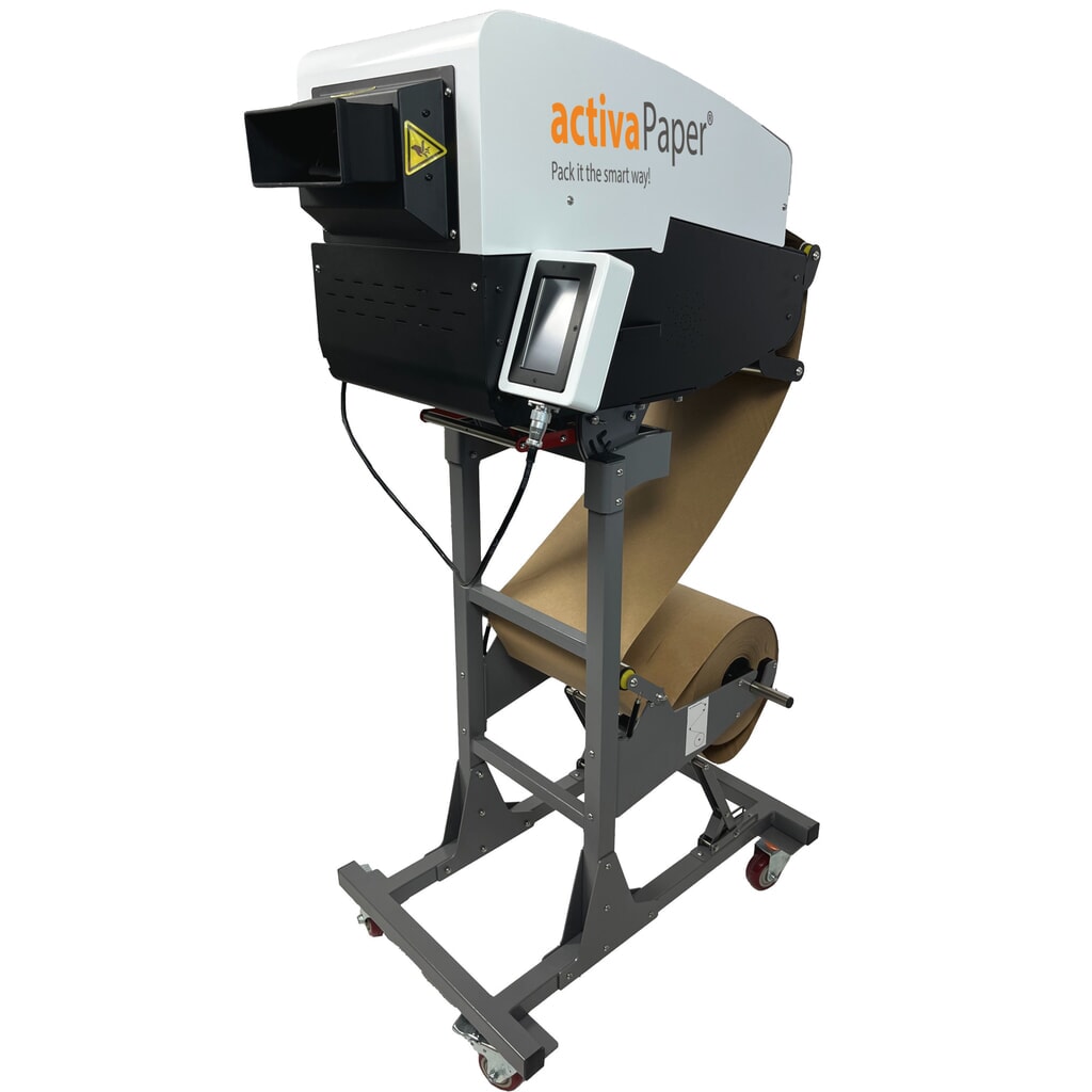 activaPaper® Papierpolstermaschine PA5000 für wechselnde Verpackungssituationen, elektrisch, Pedal/Touchscreen, Menge und Länge variabel einstellbar, Rolle von 70g² bis 120g² Produktabbildung Nr. 10: activaPaper® Papierpolstermaschine PA5000 für wechselnde Verpackungssituationen, elektrisch, Pedal/Touchscreen, Menge und Länge variabel einstellbar, Rolle von 70g² bis 120g²