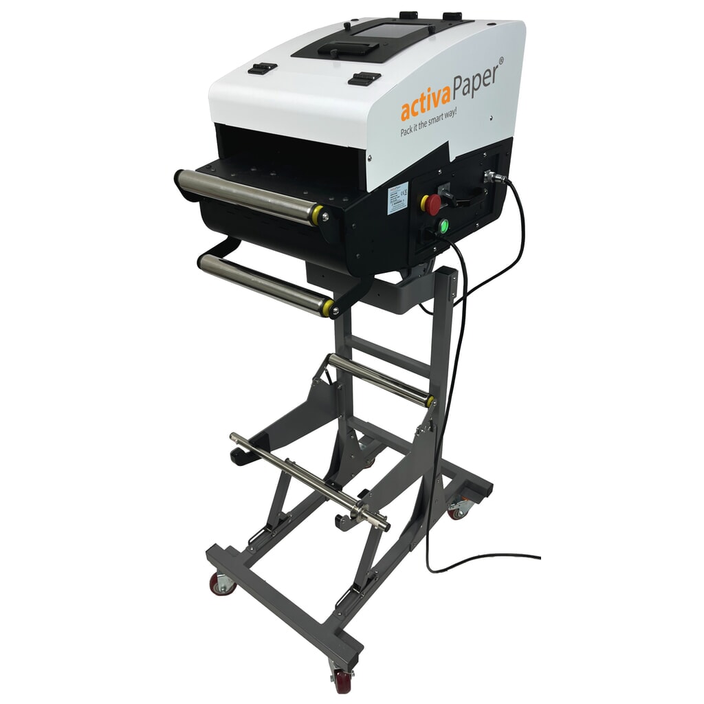 activaPaper® Papierpolstermaschine PA5000 für wechselnde Verpackungssituationen, elektrisch, Pedal/Touchscreen, Menge und Länge variabel einstellbar, Rolle von 70g² bis 120g² Produktabbildung Nr. 11: activaPaper® Papierpolstermaschine PA5000 für wechselnde Verpackungssituationen, elektrisch, Pedal/Touchscreen, Menge und Länge variabel einstellbar, Rolle von 70g² bis 120g²