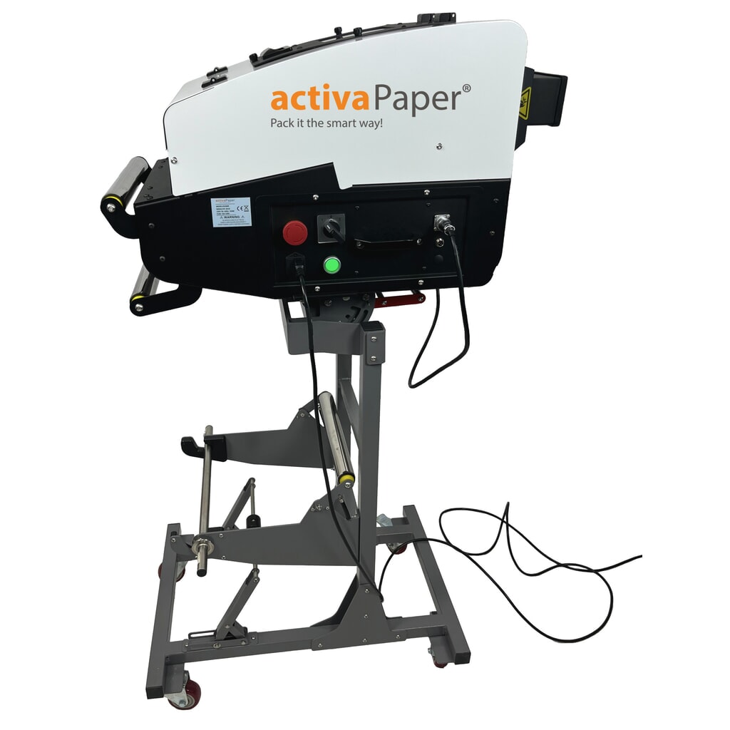 Produktabbildung Nr. 14: activaPaper® Papierpolstermaschine PA5000 für wechselnde Verpackungssituationen, elektrisch, Pedal/Touchscreen, Menge und Länge variabel einstellbar, Rolle von 70g² bis 120g²
