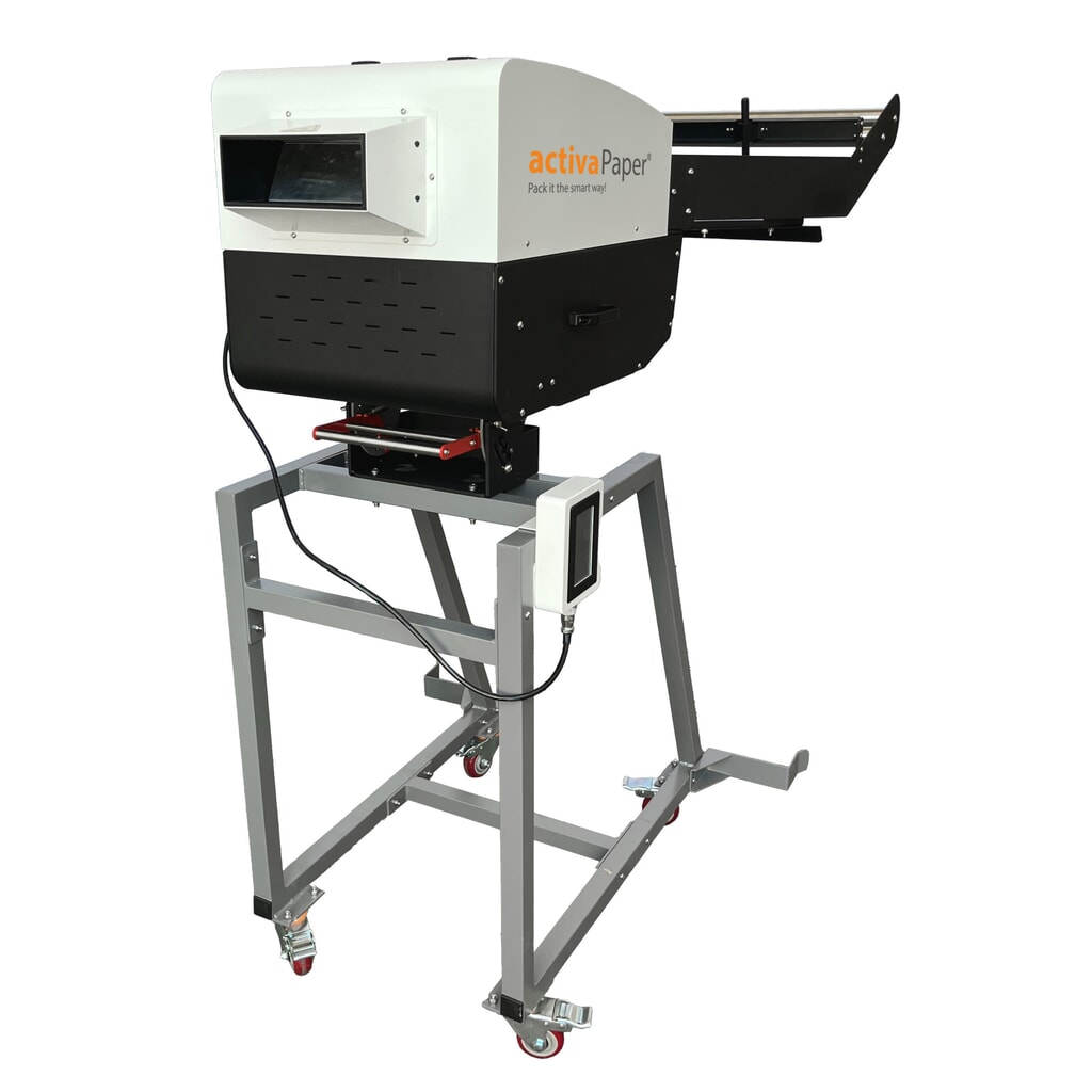 activaPaper® Papierpolstermaschine PA6000 für Serienverpackung und große Verpackungsmengen, elektrisch, Pedal/Touchscreen, Dauerbetrieb möglich, Palette bis 90g²/Faltpack 70g/m² Produktabbildung Nr. 8: activaPaper® Papierpolstermaschine PA6000 für Serienverpackung und große Verpackungsmengen, elektrisch, Pedal/Touchscreen, Dauerbetrieb möglich, Palette bis 90g²/Faltpack 70g/m²