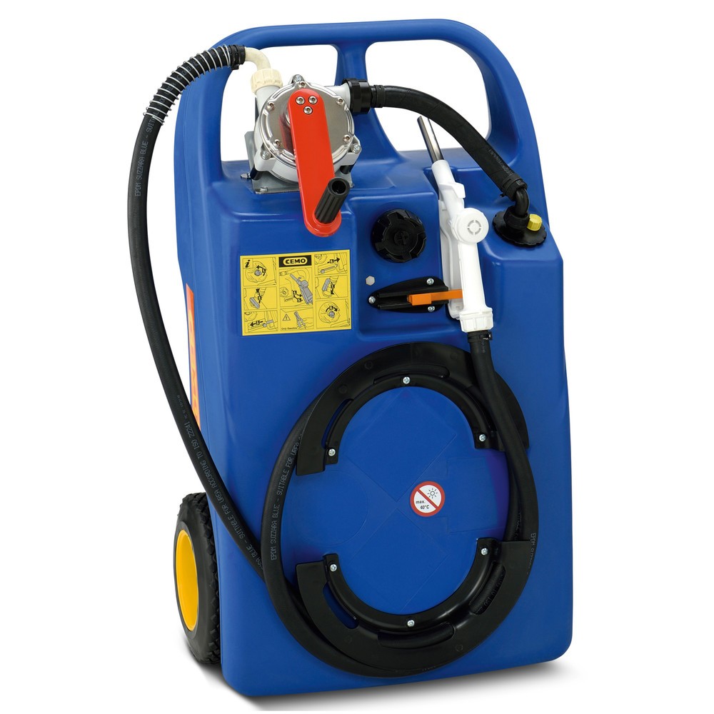 Produktabbildung: AdBlue®-Trolley CEMO, 60 l, mit Handpumpe und Zapfventil