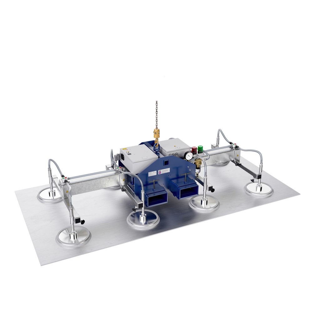 Produktabbildung Nr. 2: AERO-LIFT® Vakuumheber AERO-SELECT, mit 4 Saugplatte, Tragkraft 150 kg, Traversenlänge 2.000 mm