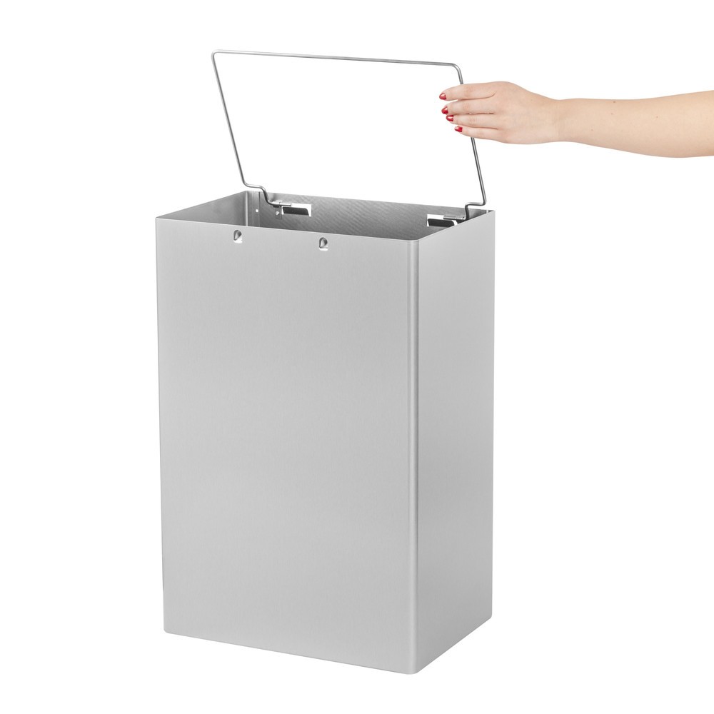 Produktabbildung Nr. 2: Air-Wolf Abfallbehälter 50 Liter Volumen Edelstahl gebürstet