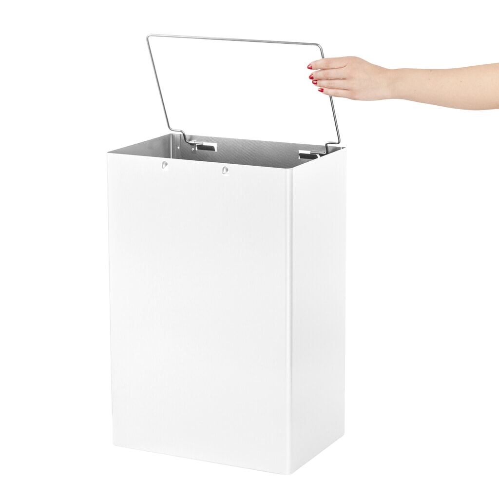 Air-Wolf Abfallbehälter 50 Liter Volumen Weiß Produktabbildung: Air-Wolf Abfallbehälter 50 Liter Volumen Weiß