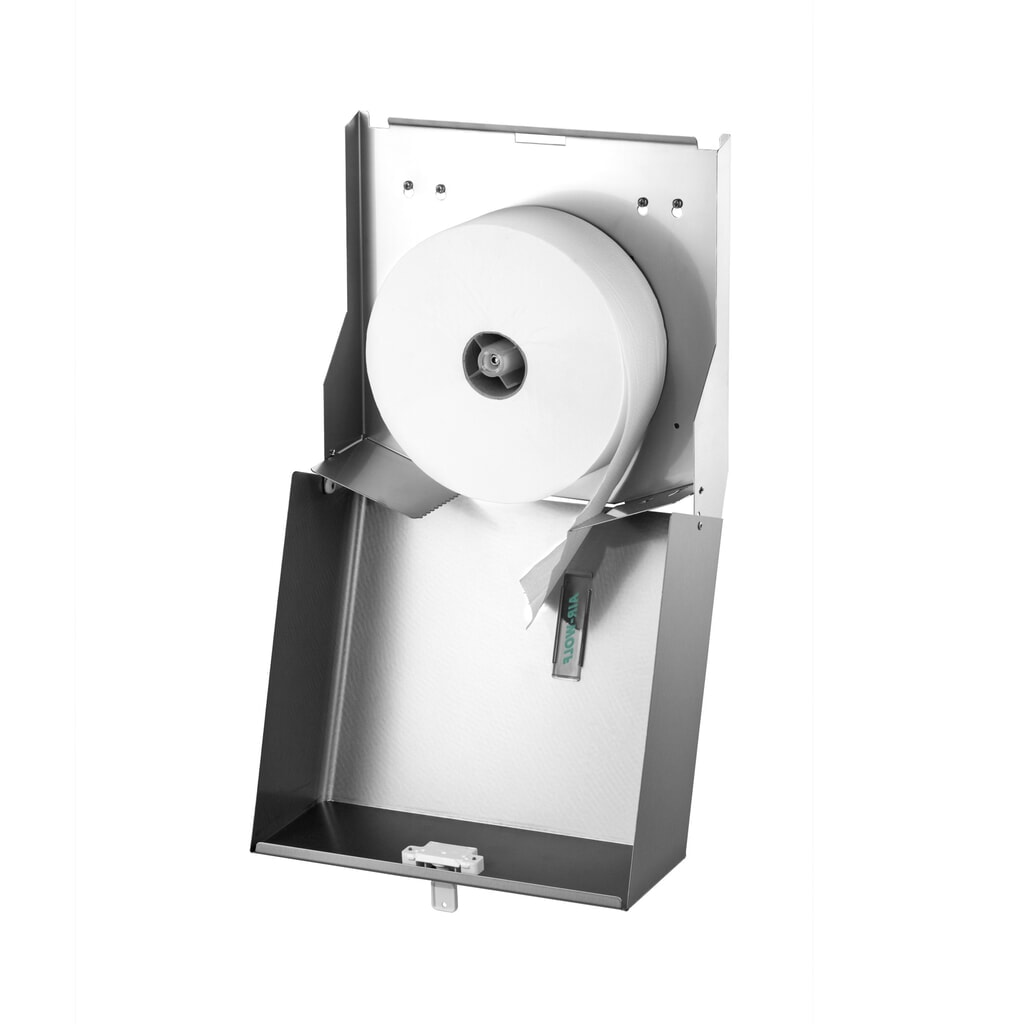 Air-Wolf Duplex-Rollenspender Edelstahl gebürstet Produktabbildung Nr. 1: Air-Wolf Duplex-Rollenspender Edelstahl gebürstet