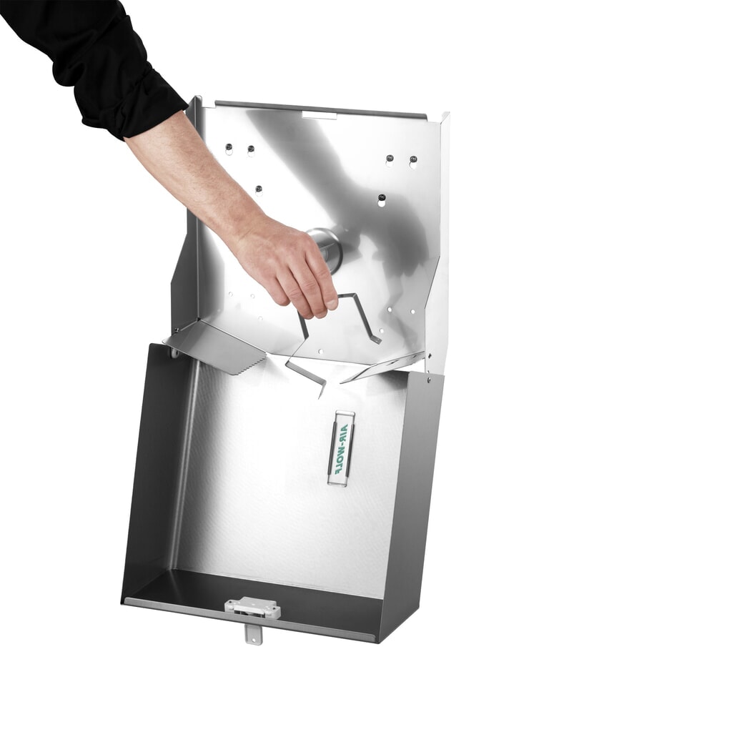 Air-Wolf Duplex-Rollenspender Edelstahl gebürstet Produktabbildung Nr. 3: Air-Wolf Duplex-Rollenspender Edelstahl gebürstet