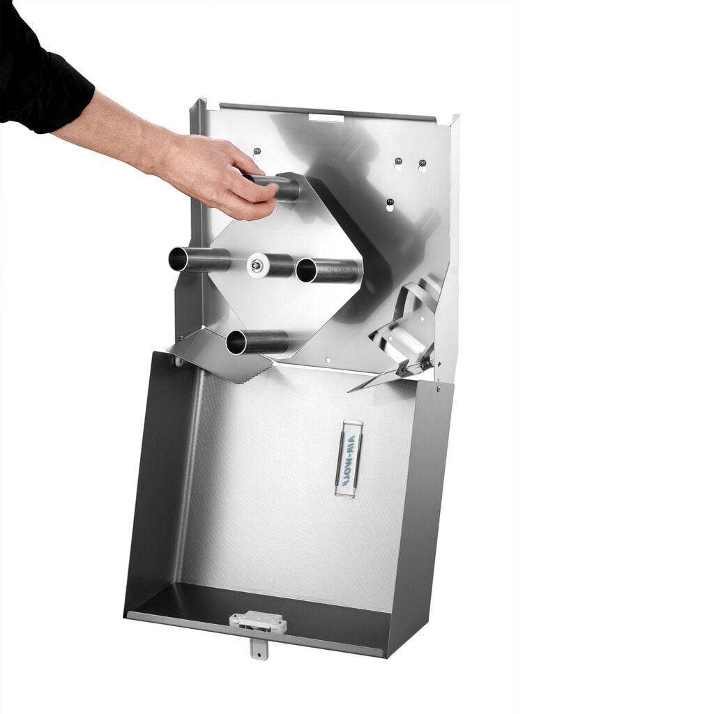 Air-Wolf Duplex-Rollenspender Edelstahl gebürstet Produktabbildung Nr. 7: Air-Wolf Duplex-Rollenspender Edelstahl gebürstet