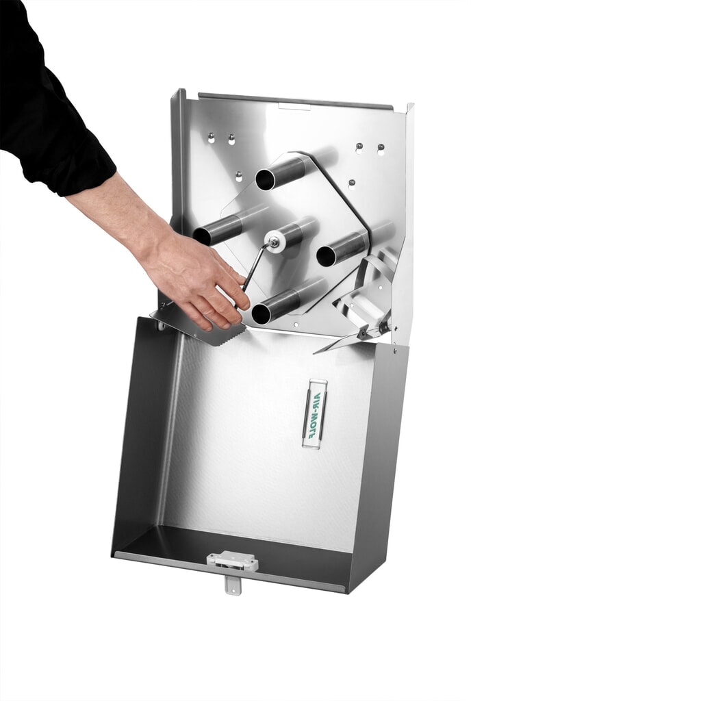 Air-Wolf Duplex-Rollenspender Edelstahl gebürstet Produktabbildung Nr. 8: Air-Wolf Duplex-Rollenspender Edelstahl gebürstet
