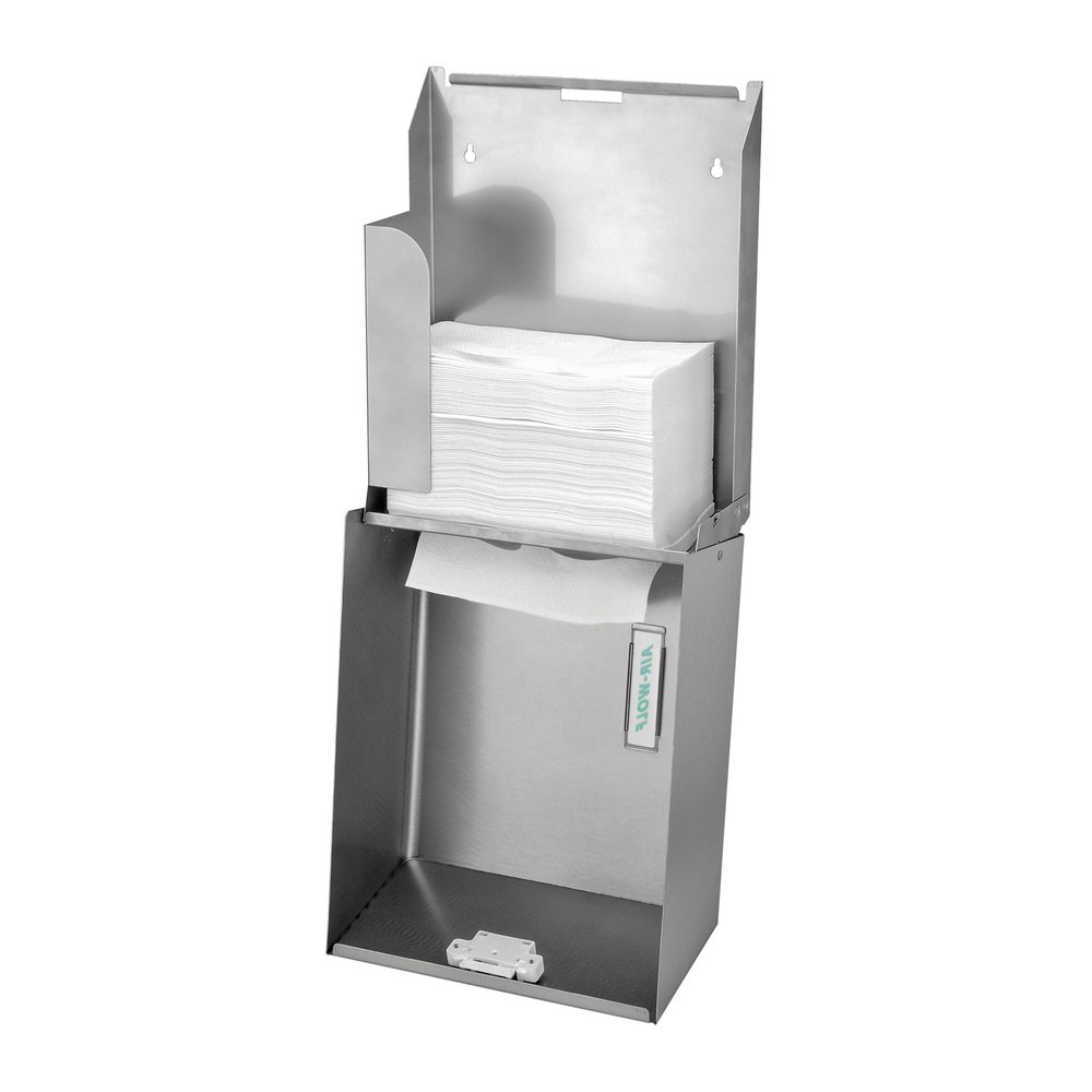 Produktabbildung Nr. 2: Air-Wolf Papierhandtuchspender für ca. 500 Papierhandtücher Serie Omega Edelstahl gebürstet