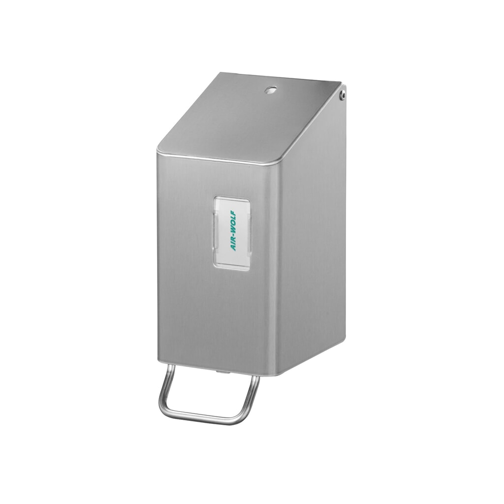 Air-Wolf Schaumseifenspender für 250 ml Schaumseife Edelstahl gebürstet Produktabbildung: Air-Wolf Schaumseifenspender für 250 ml Schaumseife Edelstahl gebürstet