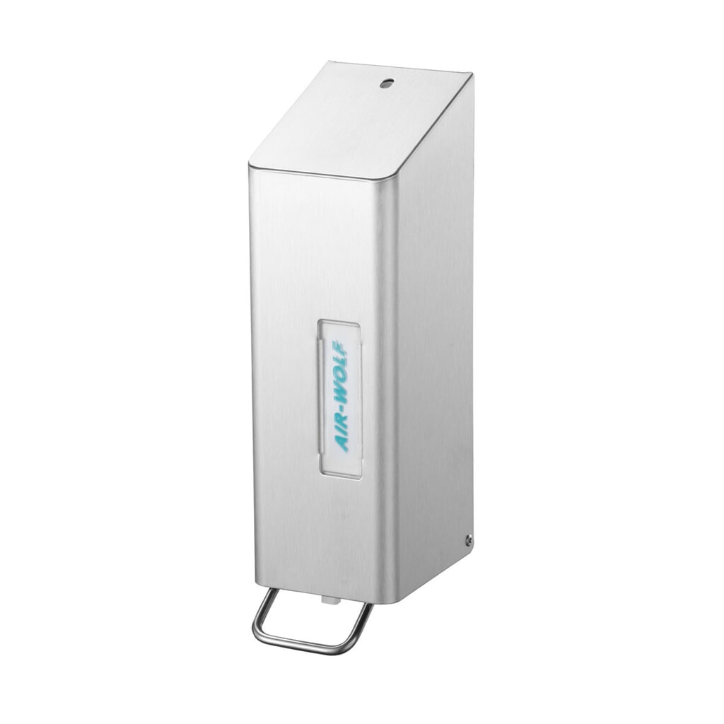 Air-Wolf Seifen- und Desinfektionsmittelspender für 1.200 ml Händewaschlotion bzw. Desinfektionsmittel Produktabbildung: Air-Wolf Seifen- und Desinfektionsmittelspender für 1.200 ml Händewaschlotion bzw. Desinfektionsmittel