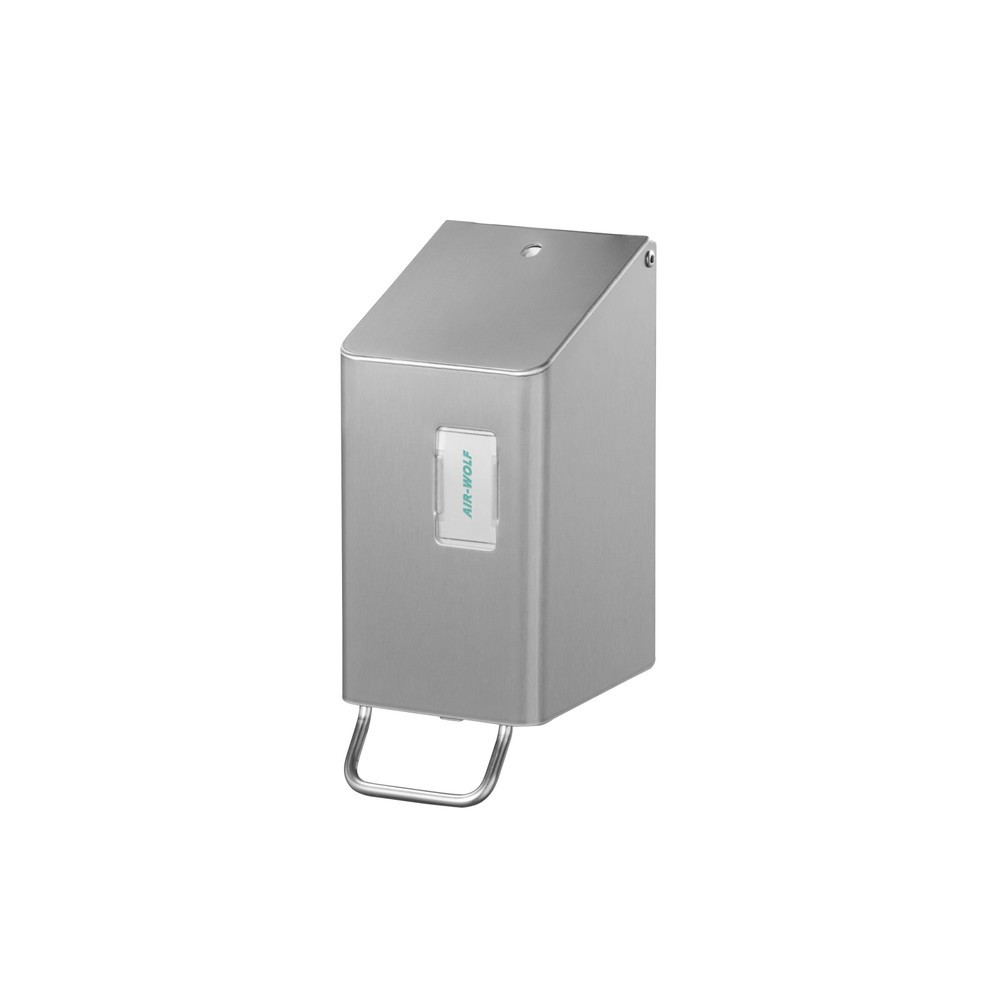 Produktabbildung: Air-Wolf Seifen- und Desinfektionsmittelspender für 250 ml Edelstahl gebürstet