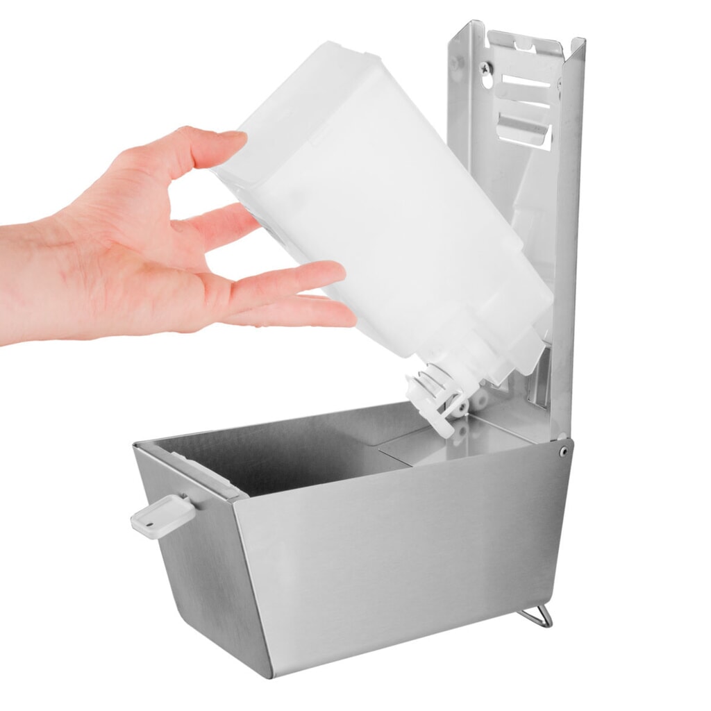 Air-Wolf Seifen- und Desinfektionsmittelspender für 600 ml Händewaschlotion bzw. Desinfektionsmittel Produktabbildung Nr. 2: Air-Wolf Seifen- und Desinfektionsmittelspender für 600 ml Händewaschlotion bzw. Desinfektionsmittel