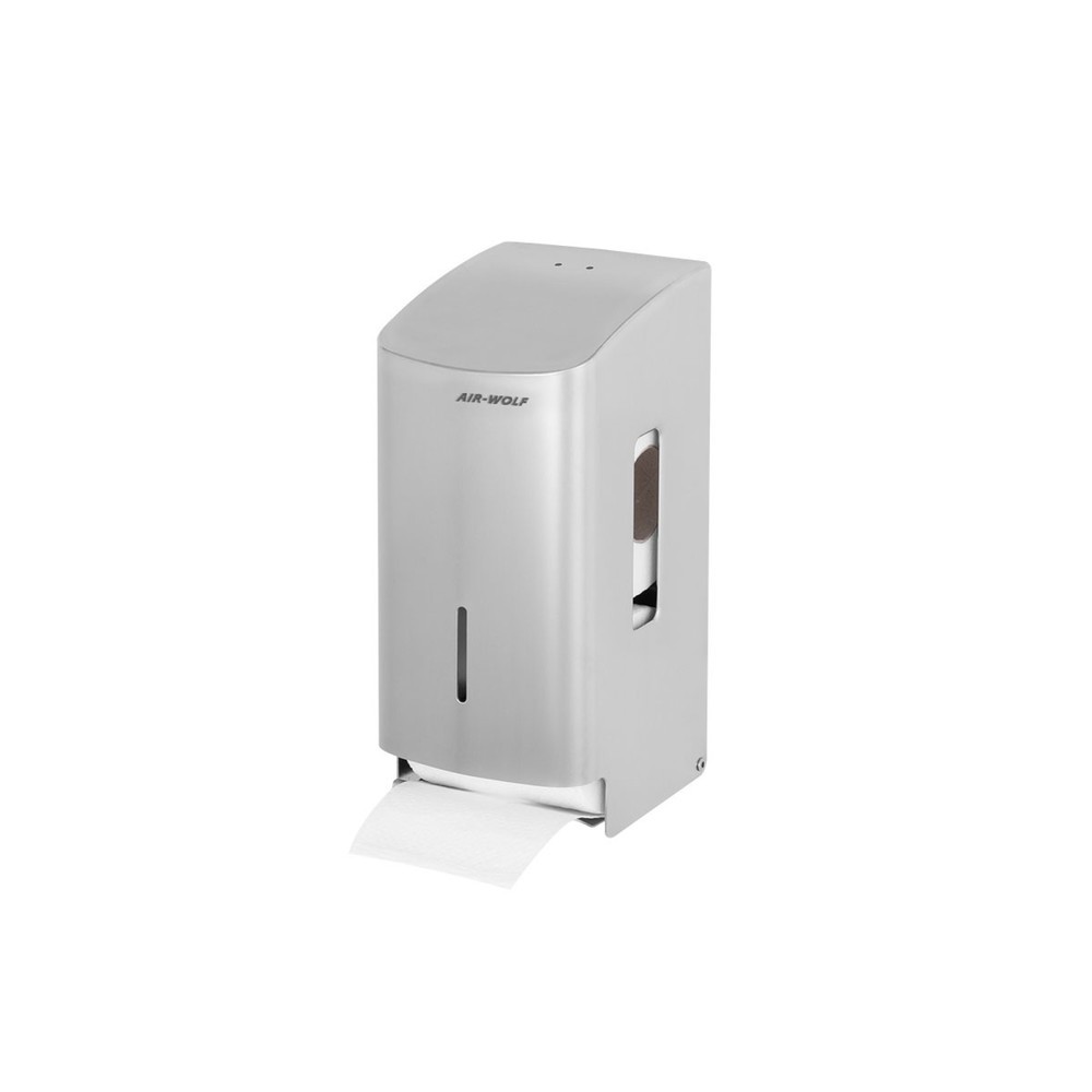 Produktabbildung Nr. 2: Air-Wolf Toilettenpapierspender für 2 Haushaltsrollen Gebürstet