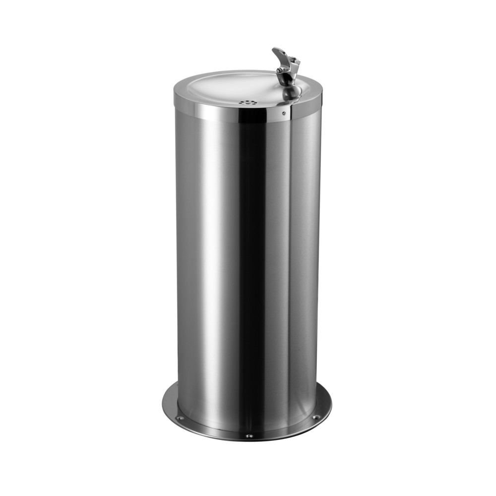 Produktabbildung: Air-Wolf Trinkbrunnen freistehende Rundsäule aus Edelstahl V2A gebürstet