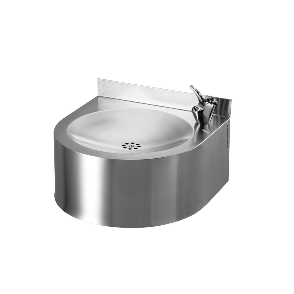 Produktabbildung: Air-Wolf Trinkbrunnen mit bogenförmigen Wasserstrahl Edelstahl gebürstet