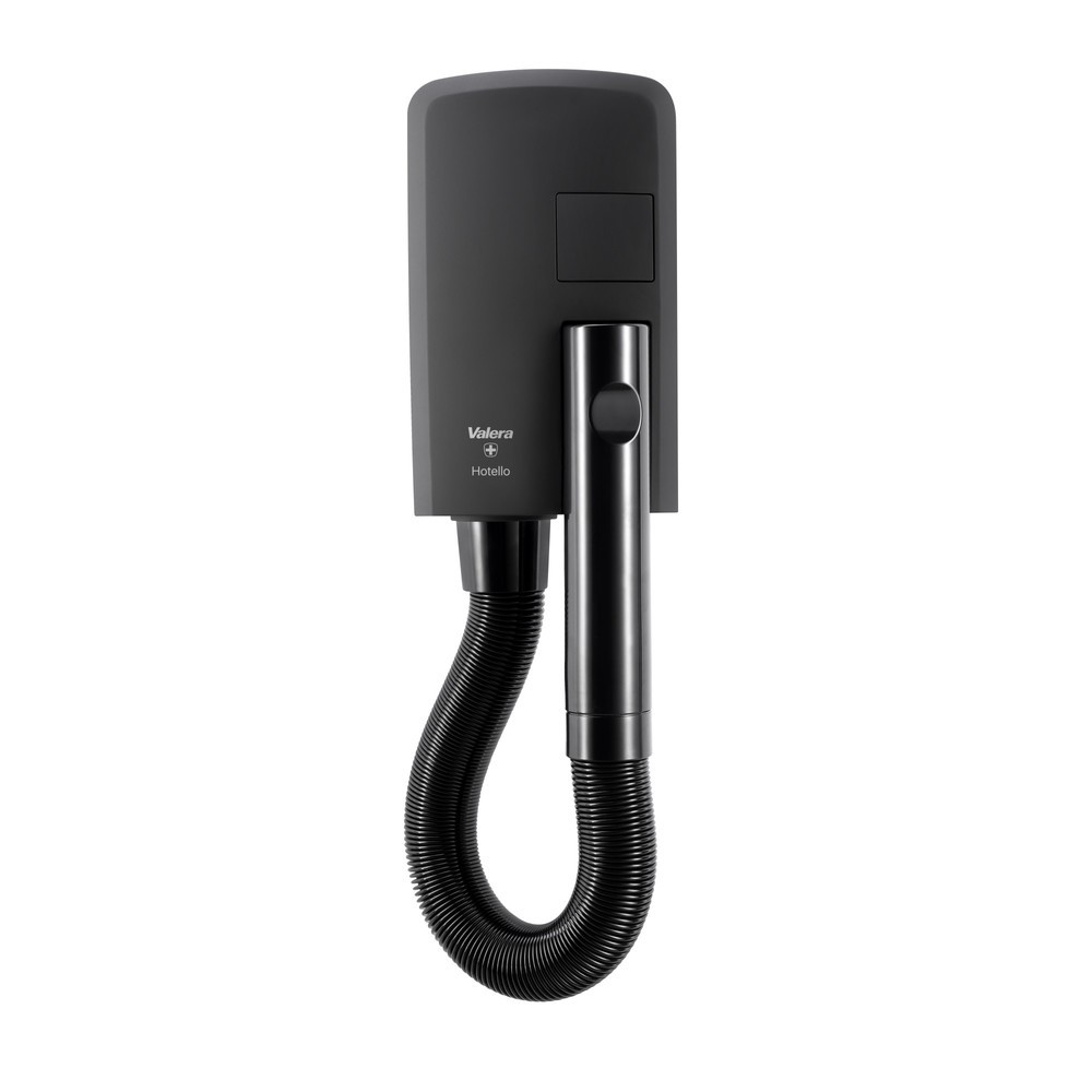 Produktabbildung: Air-Wolf Wandhaartrockner Hotello für öffentliche Bereiche Schwarz