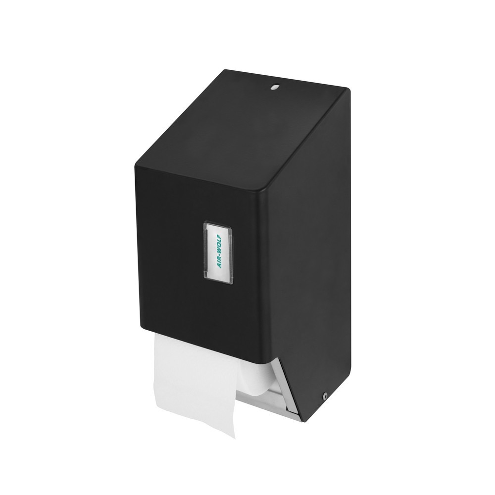 Produktabbildung: Air-Wolf WC-Papierspender für 2 Haushaltsrollen Schwarz