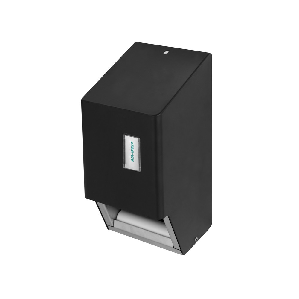 Produktabbildung Nr. 2: Air-Wolf WC-Papierspender für 2 Haushaltsrollen Schwarz