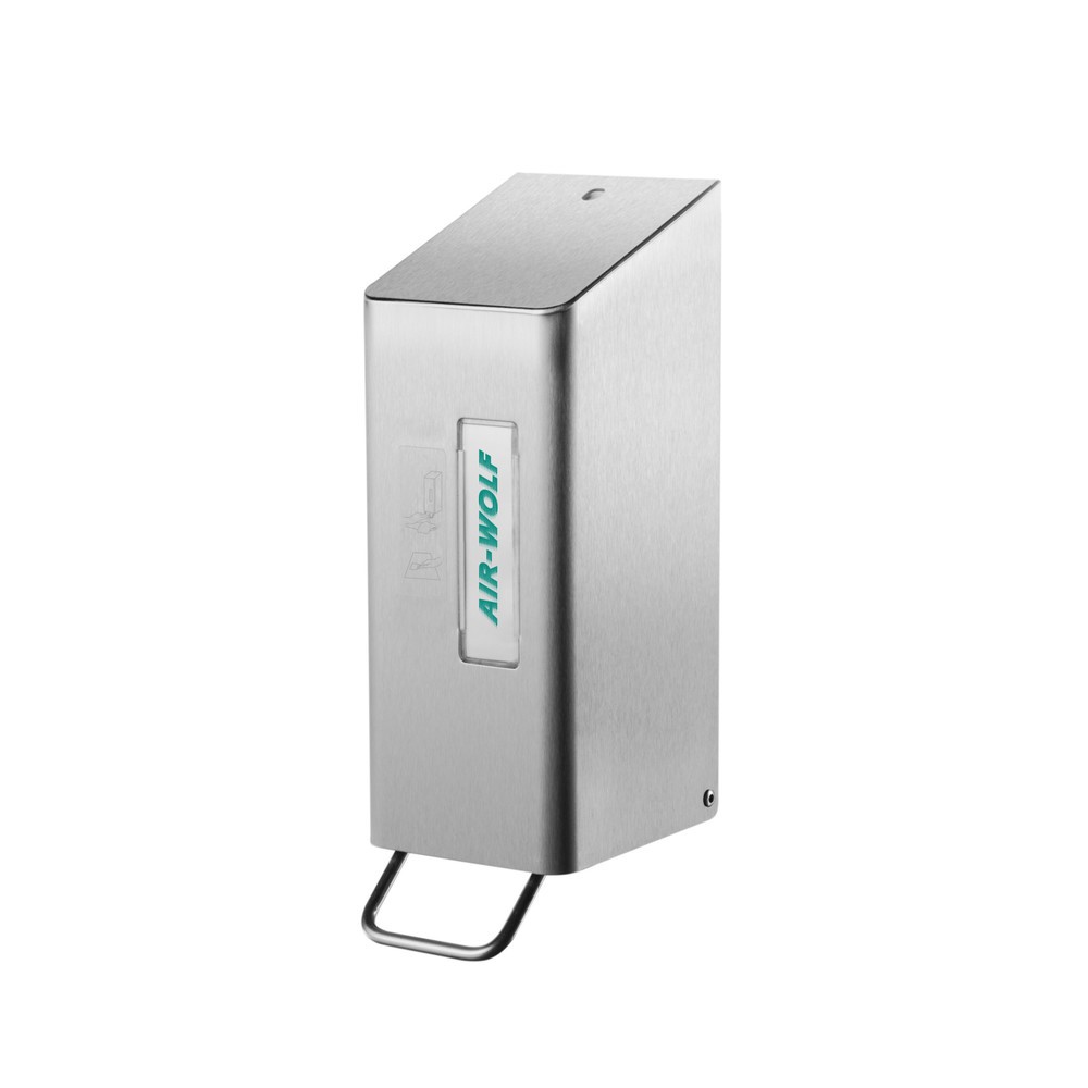 Produktabbildung: Air-Wolf WC-Sitzreiniger für 600 ml Flächendesinfektionsmittel Edelstahl transparent pulverbeschichtet
