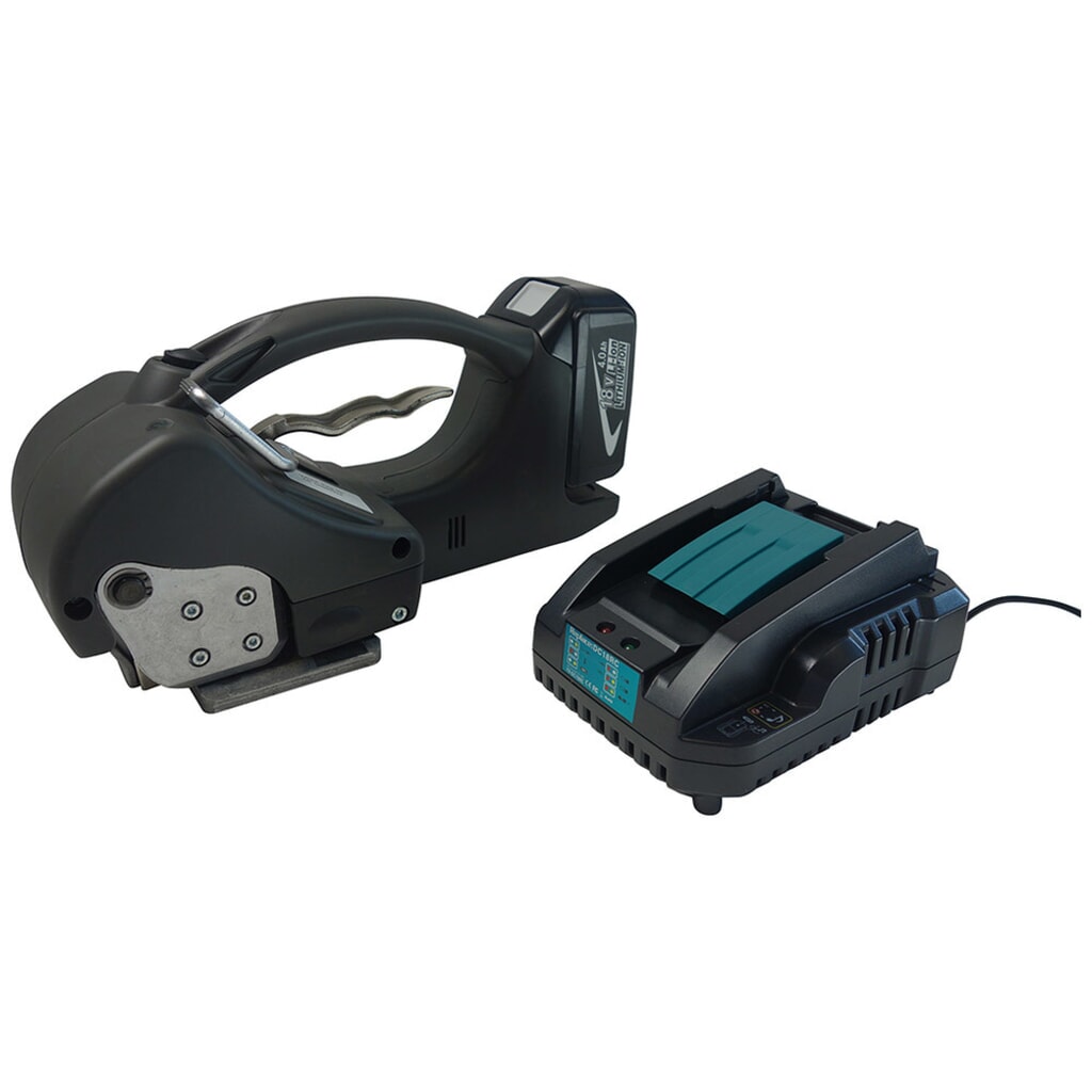 Akku-Umreifungsgerät BW-ECO-PLUS, 12 - 16 mm, mit Akku u. Ladegerät Produktabbildung: Akku-Umreifungsgerät BW-ECO-PLUS, 12 - 16 mm, mit Akku u. Ladegerät