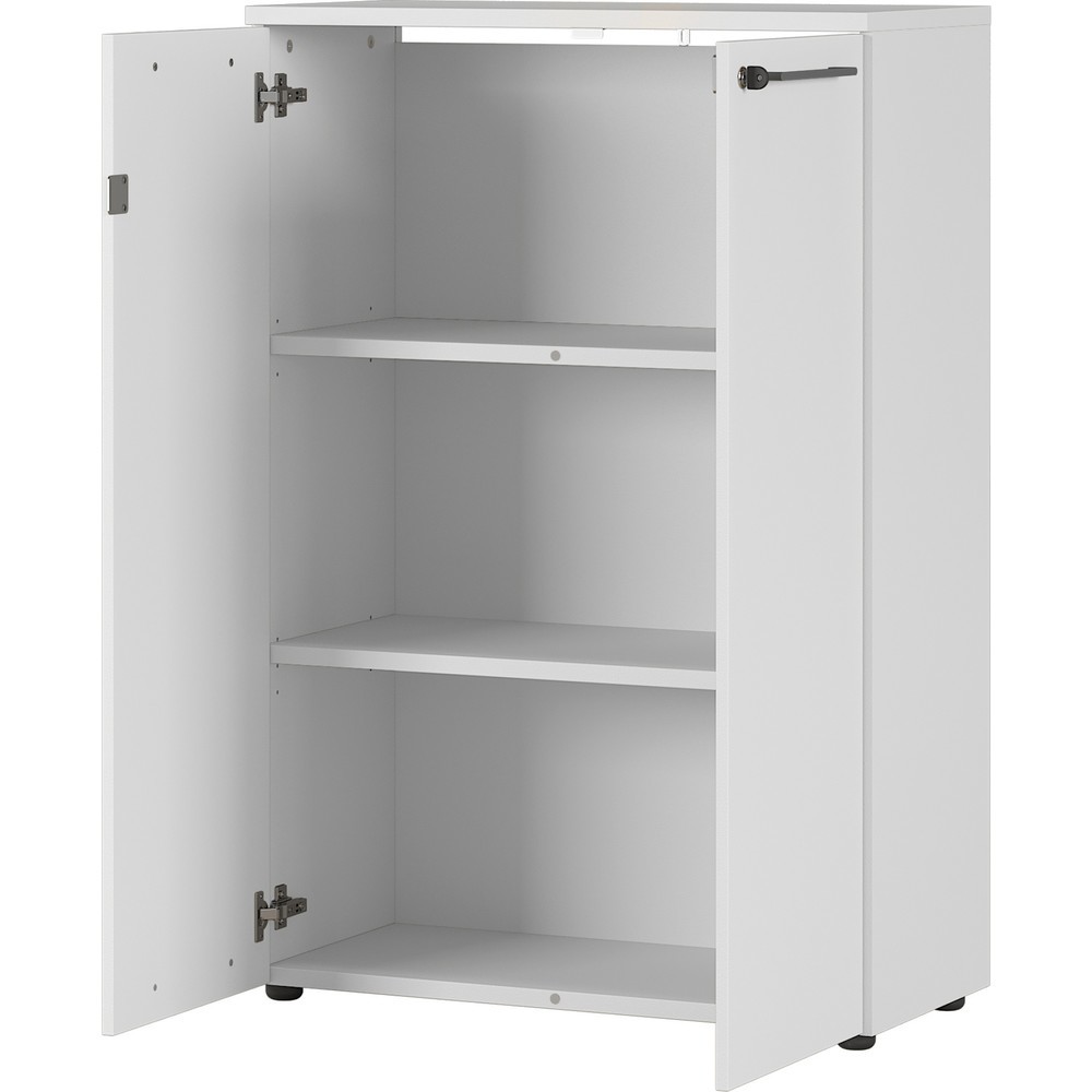 Produktabbildung Nr. 7: Aktenschrank AGENDA, geschlossen, 2 Flügeltüren, Höhe 1.200 mm, Breite 800 mm, lichtgrau