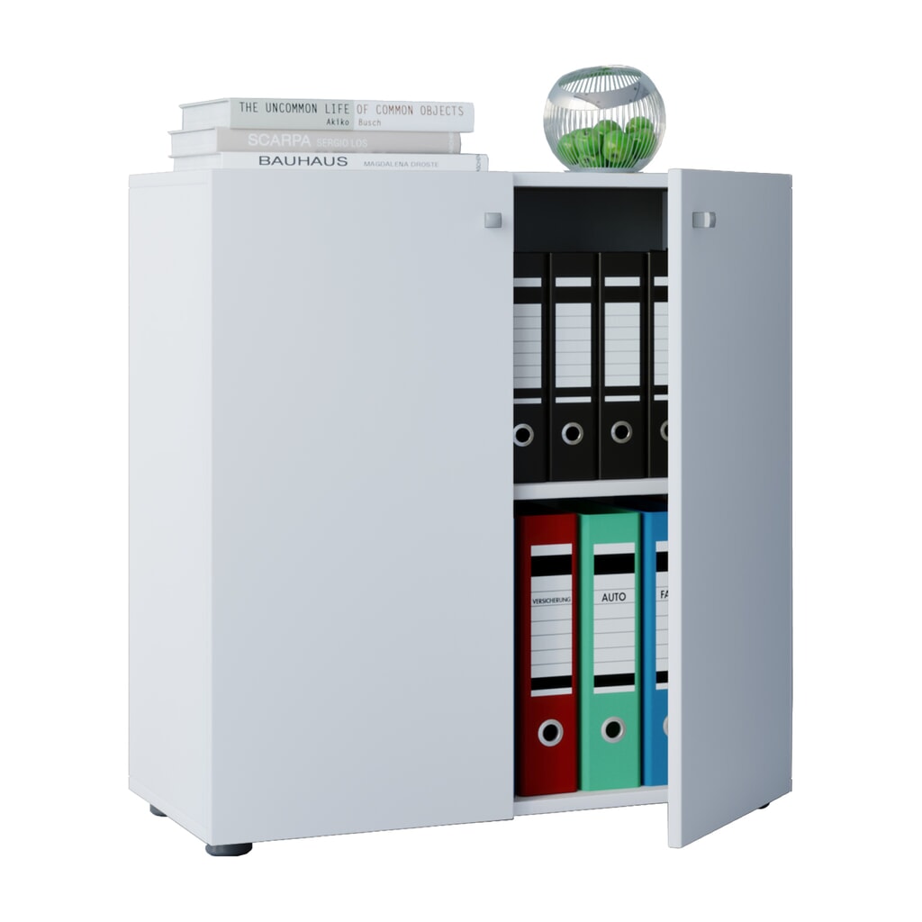 VCM Büro-Aktenschrank Vandol Mini, weiß Produktabbildung: VCM Büro-Aktenschrank Vandol Mini, weiß