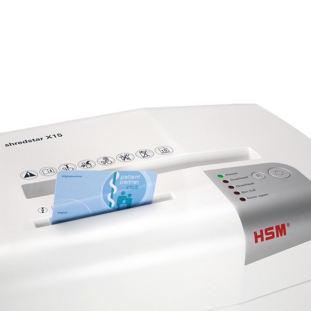 Produktabbildung Nr. 2: HSM® Aktenvernichter shredstar X15,Partikelschnitt, 4 x 37 mm