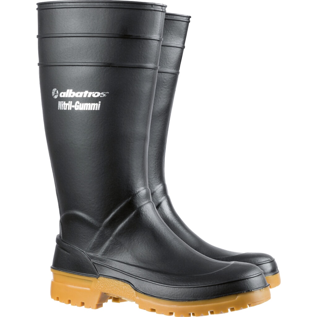 albatros GUARDIAN HIGH BLACK Nitrilgummistiefel Größe 36, schwarz Produktabbildung: albatros GUARDIAN HIGH BLACK Nitrilgummistiefel Größe 36, schwarz
