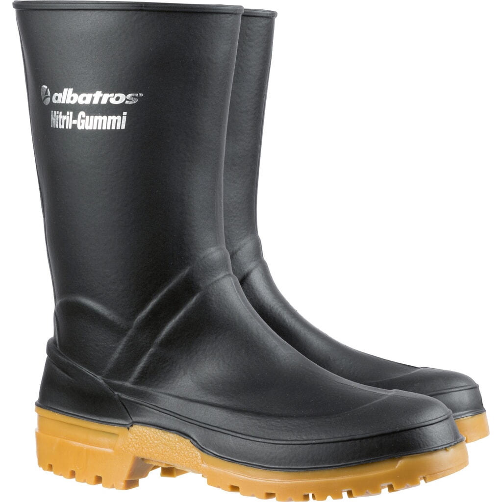 Produktabbildung: albatros GUARDIAN MID BLACK Nitrilgummistiefel Größe 44, schwarz