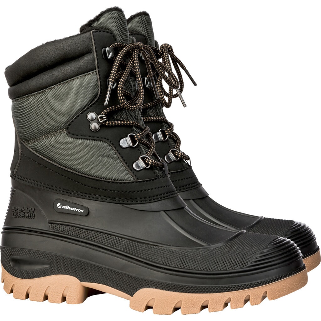 Produktabbildung: albatros Schnürstiefel HUDSON, gefüttert, schwarz/kombiniert, Größe 36