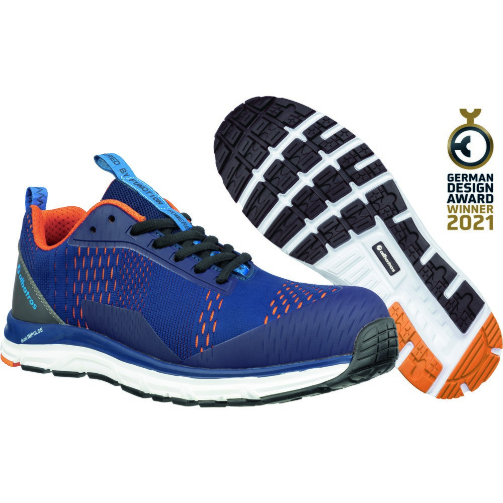 Produktabbildung Nr. 4: albatros Sicherheitshalbschuh AER55 IMPULSE BLUE ORANGE LOW S1P ESD HRO SRA Größe 38, blau/orange