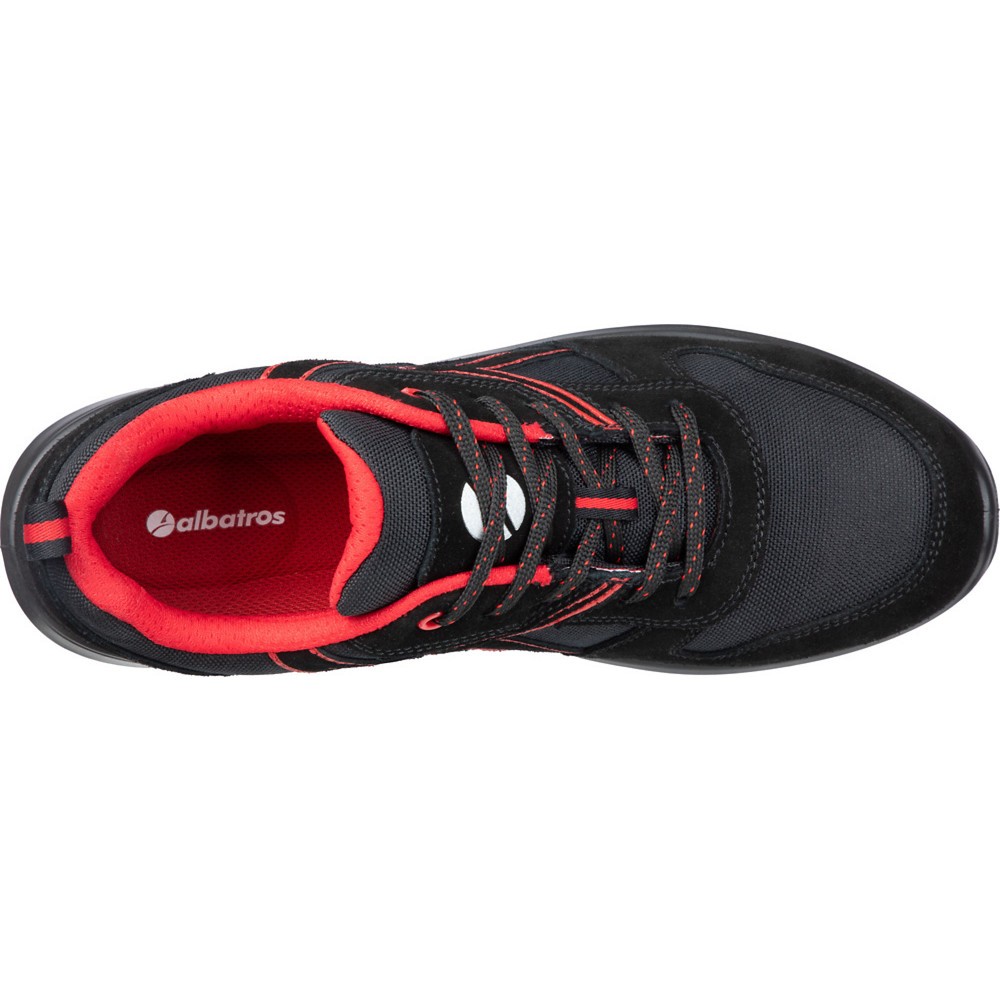 Produktabbildung Nr. 4: albatros Sicherheitsschuh CLIFTON LOW S3 SRC, schwarz/rot, Größe 40