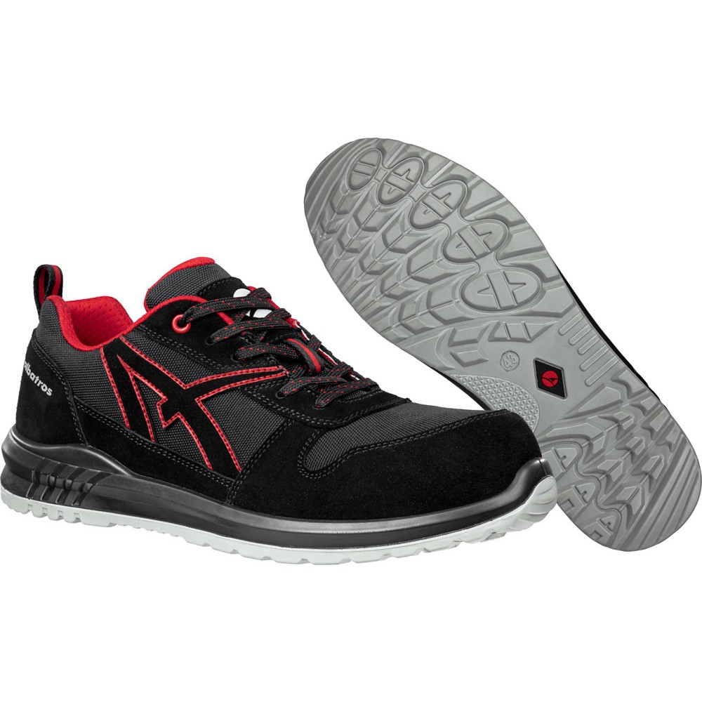 Produktabbildung Nr. 6: albatros Sicherheitsschuh CLIFTON LOW S3 SRC, schwarz/rot, Größe 40