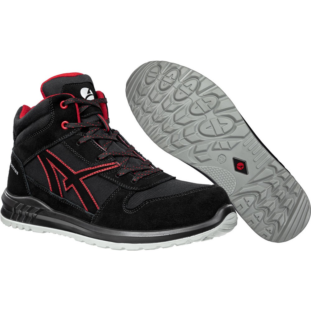 Produktabbildung Nr. 6: albatros Sicherheitsschuh CLIFTON MID S3 SRC, schwarz/rot, Größe 39