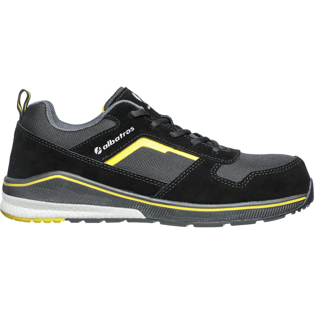 Produktabbildung Nr. 1: albatros Sicherheitsschuh COURT BLACK LOW, schwarz/gelb, Größe 41