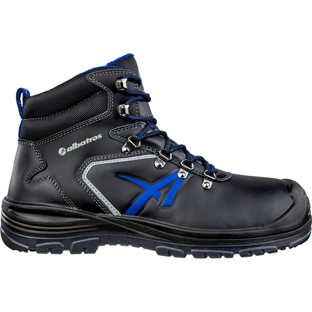 Produktabbildung Nr. 1: albatros Sicherheitsschuh UNIT BAU MID S3 SRC, schwarz-blau, Größe 40