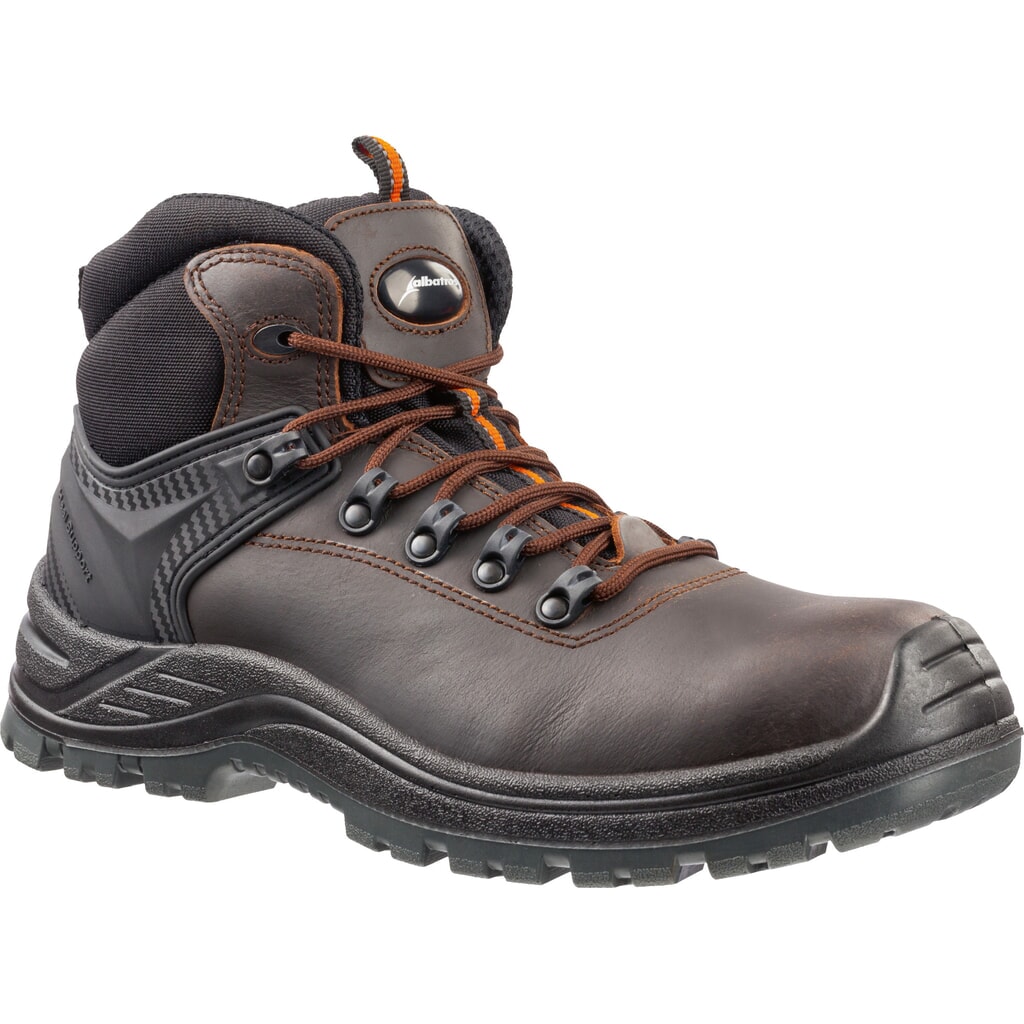 Produktabbildung: albatros Sicherheitsstiefel ENDURANCE MID S3 SRC Größe 39, braun/schwarz