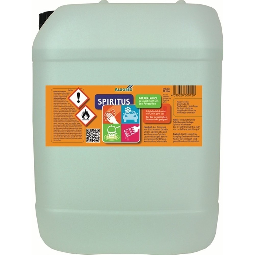 Produktabbildung: ALGOREX Brennspiritus, 20 l, Kanister