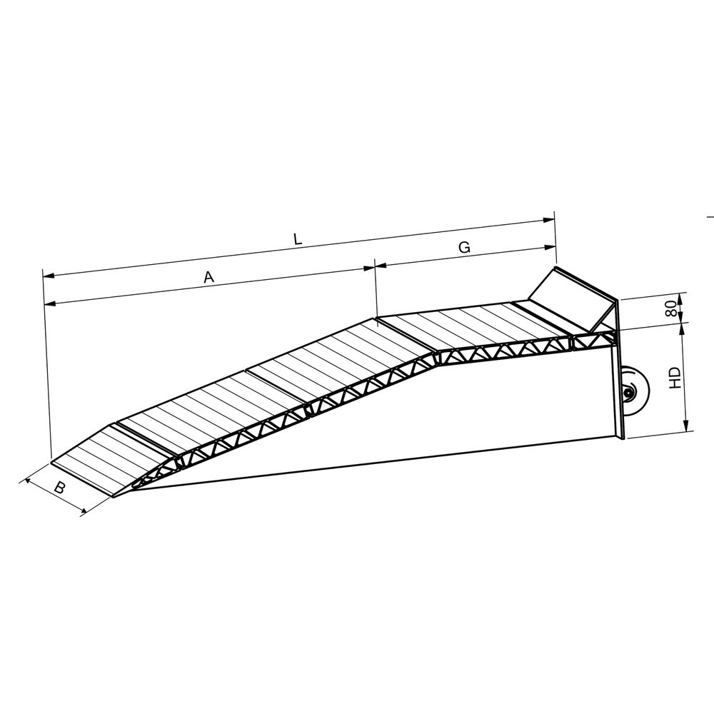 Produktabbildung Nr. 3: Altec Alu-Auffahrkeile, Tragkraft 12.000 kg/Stück, HxBxL 290 x 500 x 1.440 mm
