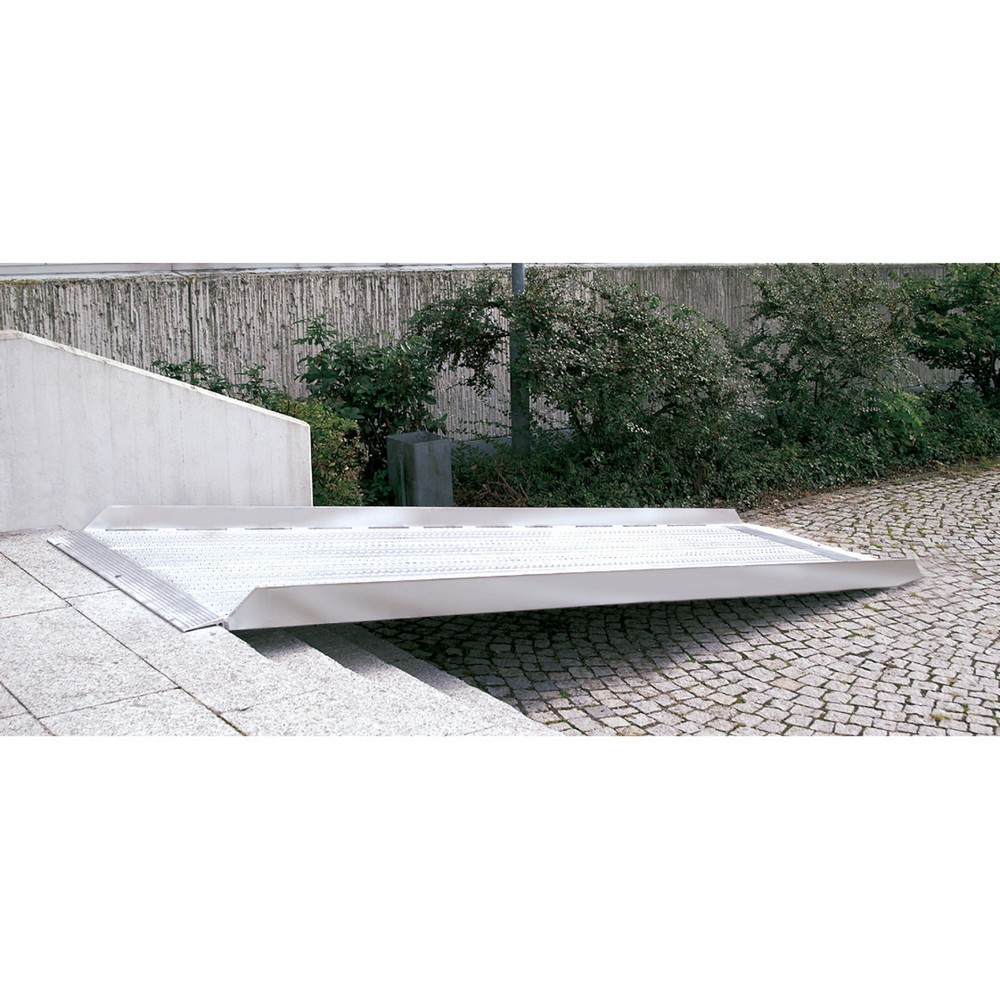 Produktabbildung: Rampe mit Auflagerzunge, TK 400 kg, BxL 800 x 1.500 mm
