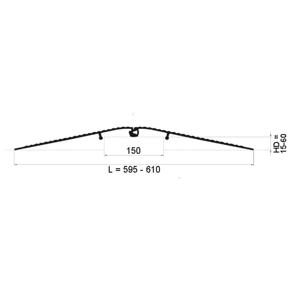 Produktabbildung Nr. 3: Schwellenbrücke, aufliegend, TK 500 kg, Breite 700 mm