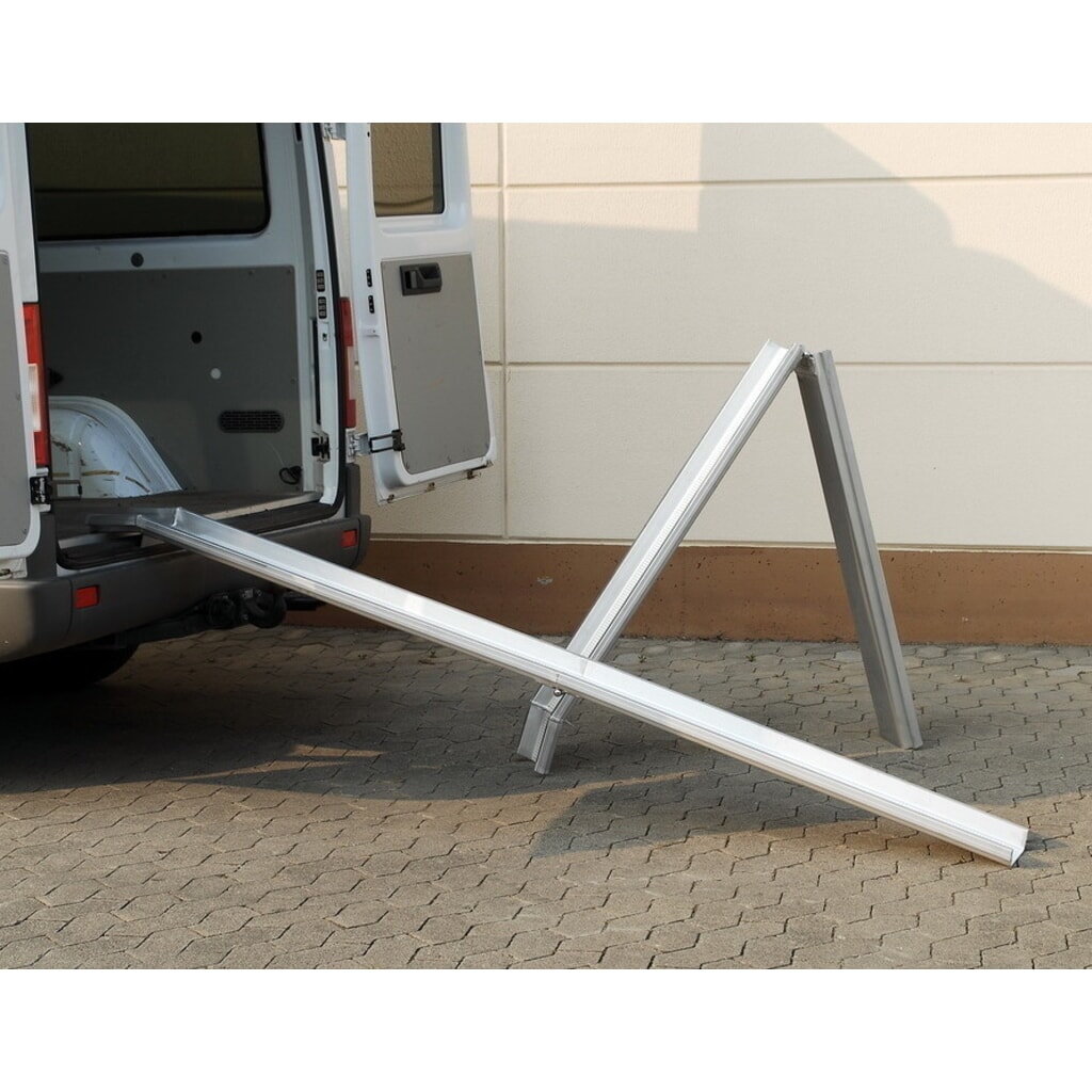 Altec Klappbare Verladeschiene ABS-F, für den schnellen Transport, Tragkraft 400 kg, LxB 1.500 x 235 mm Produktabbildung: Altec Klappbare Verladeschiene ABS-F, für den schnellen Transport, Tragkraft 400 kg, LxB 1.500 x 235 mm